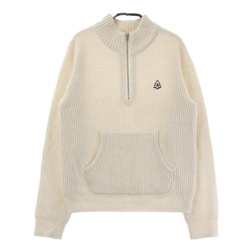 サイズ：1 JACK BUNNY ジャックバニー  ウール混 ハーフジップ 長袖ニットセーター  ホワイト系 [240101471398] ゴルフウェア レディース ストスト JACK BUNNY ジャックバニー ハーフジップ ニットセーター