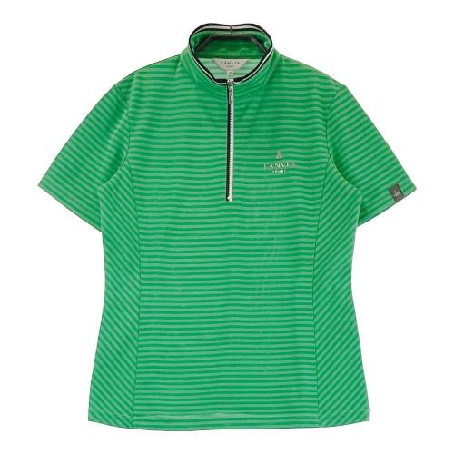 LANVIN SPORT ランバン スポール ハーフジップ 半袖Tシャツ グリーン系