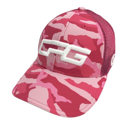 CPG GOLF シーピージーゴルフ メッシュ キャップ カモフラ柄 ピンク系