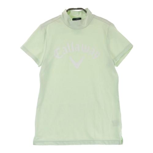サイズ：L CALLAWAY キャロウェイ 2023年モデル ハイネック 半袖Tシャツ  グリーン系 [240101432508] ゴルフウェア レディース ストスト CALLAWAY キャロウェイ 2023年モデル ハイネック 半袖Tシャツ