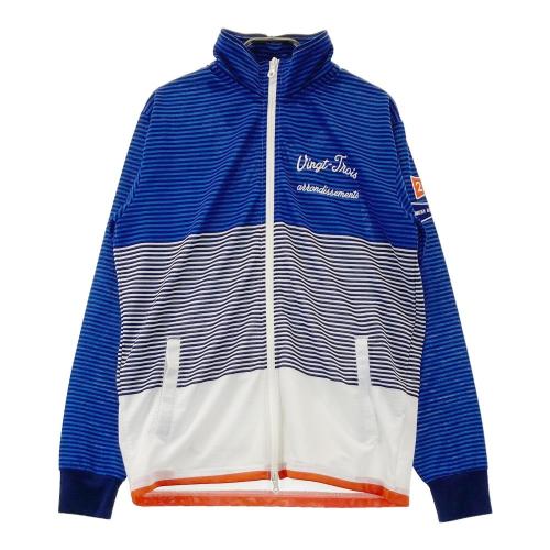 サイズ：3 23区GOLF ニジュウサンクゴルフ  フード付 ジップジャケット  ネイビー系 [240101501818] ゴルフウェア メンズ ストスト 23区GOLF ニジュウサンクゴルフ フード付 ジップジャケット