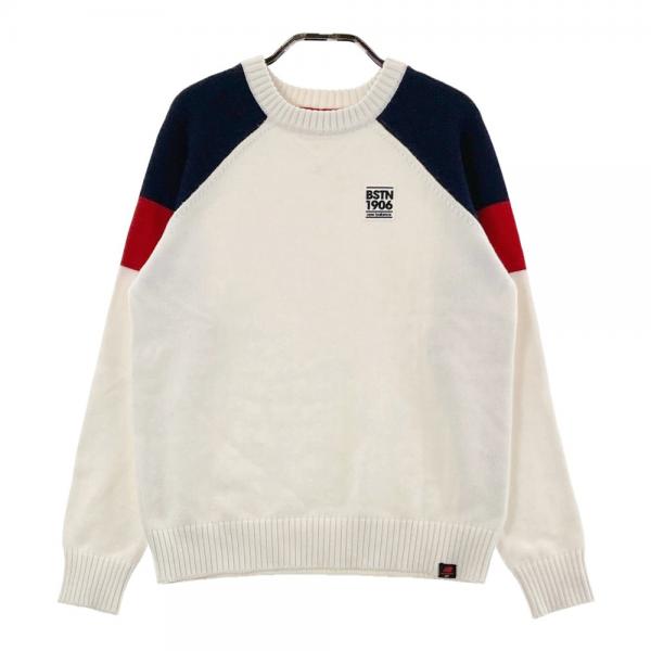サイズ：0 NEW BALANCE GOLF ニューバランス  ニットセーター  ホワイト系 [240101363386] ゴルフウェア レディース ストスト NEW BALANCE GOLF ニューバランス ニットセーター ホワイト系