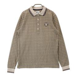 入荷通知 アプリ おすすめ BUNNY JACK ジャックバニー ベージュ チェック柄 長袖ポロシャツ ウエア