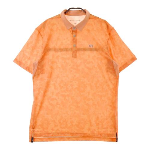 TRAVIS MATHEW トラビスマシュー モックネック 半袖Tシャツ 総柄