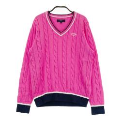 サイズ：M CALLAWAY キャロウェイ  タートルニット  ピンク系 [240001217060] ゴルフウェア レディース ストスト 楽天市場】ピンク セーター（ブランドキャロウェイ）（ゴルフ