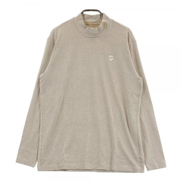 サイズ：3 ZOY ゾーイ  ハイネック 長袖Tシャツ  ホワイト系 [240101468766] ゴルフウェア メンズ ストスト サイズ：3 ZOY ゾーイ ハイネック 長袖Tシャツ ホワイト系