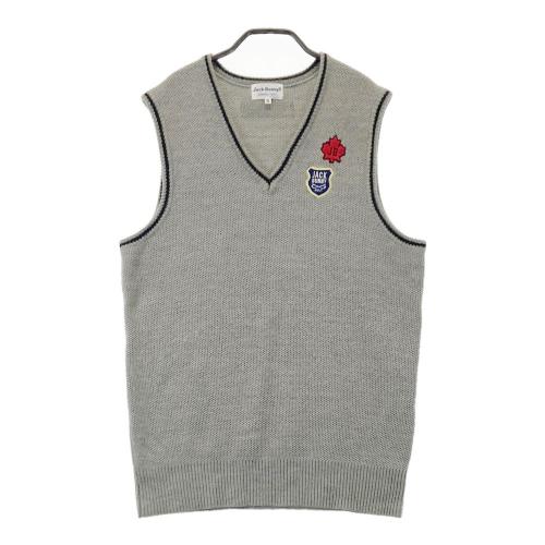 JACK BUNNY!! - JACK BUNNY ジャックバニーVネックニットベスト　グレー系 JACK BUNNY(ジャックバニー) ベスト｜中古ゴルフウェア通販