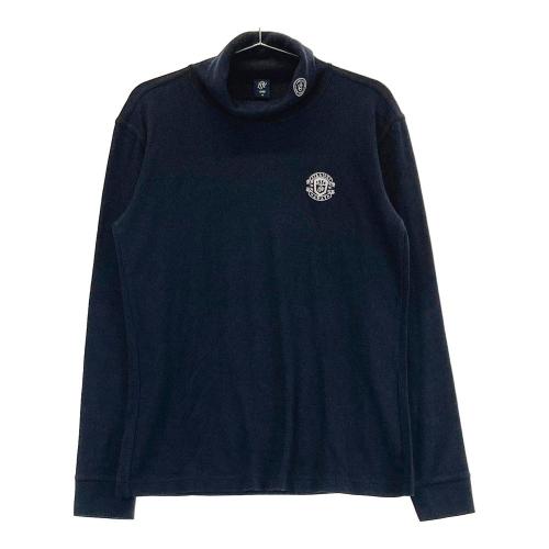 ZOY ゾーイ 起毛 タートルネック 長袖Tシャツ ボーダー柄 グレー