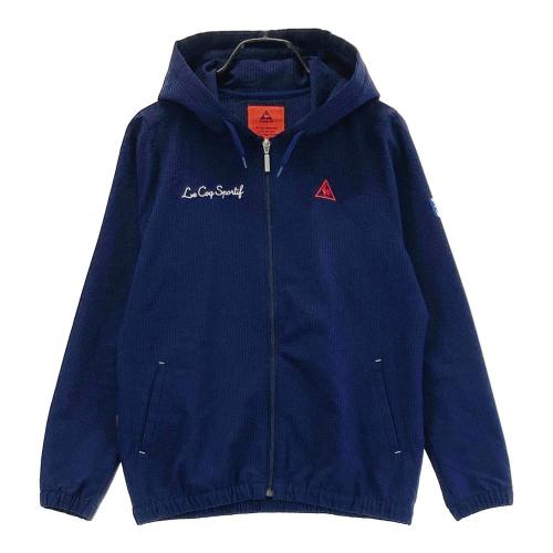 サイズ：L DESCENTE GOLF デサントゴルフ  フード付き 長袖ジップジャケット  ブラック系 [240101423047] ゴルフウェア メンズ ストスト DESCENTE GOLF デサントゴルフ フード付き 長袖ジップジャケット