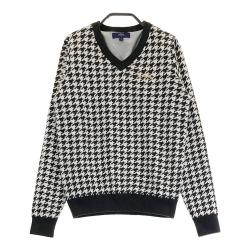 サイズLL CALLAWAY キャロウェイ 裏地付ニットセーター 千鳥柄　グレー サイズLL CALLAWAY キャロウェイ 裏地付ニットセーター 千鳥柄