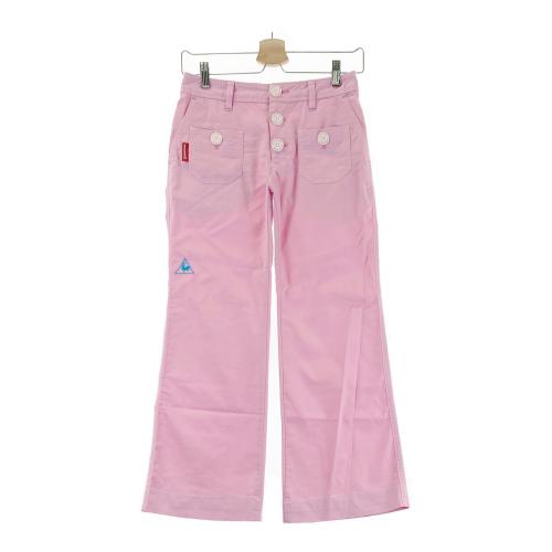 サイズ：L LE COQ GOLF ルコックゴルフ  ストレッチパンツ  ピンク系 [240101433976] ゴルフウェア レディース ストスト LE COQ GOLF ルコックゴルフ ストレッチパンツ ピンク系 サイズ