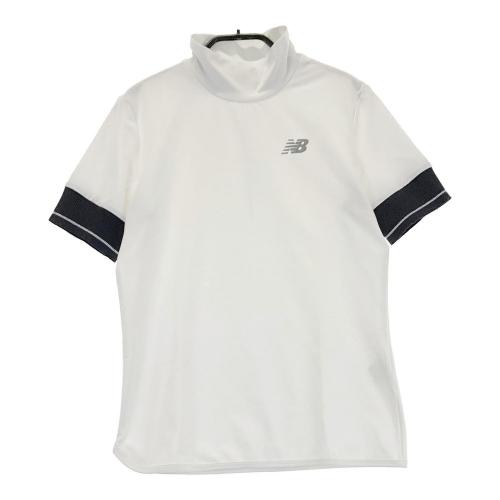 サイズ：1 NEW BALANCE GOLF ニューバランス  ハイネック 半袖Tシャツ  ホワイト系 [240101432273] ゴルフウェア レディース ストスト NEW BALANCE GOLF ニューバランス ハイネック 半袖Tシャツ