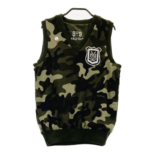 PEARLY GATES パーリーゲイツ Vネック ニットベスト 迷彩 カモフラ柄
