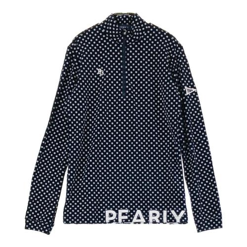 PGG PEARLY GATESハーフジップ長袖 Tシャツ ネイビー系 5 PGG PEARLY GATESハーフジップ長袖 Tシャツ ネイビー系 5 楽天