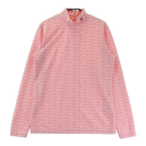 TAYLOR MADE テーラーメイド 長袖ハイネックTシャツ 総柄 ピンク