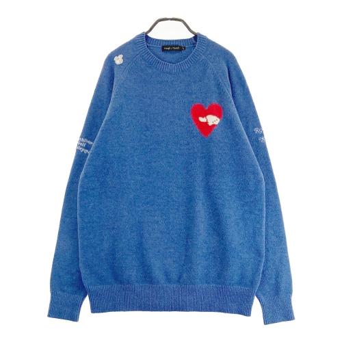 サイズ：L ROUGH&SWELL ラフアンドスウェル × Kuchibue Golf Gentleman 2024年モデル ニットセーター  ブルー系 [240101371381] ゴルフウェア メンズ ストスト ROUGH&SWELL ラフアンドスウェル × Kuchibue Golf Gentleman