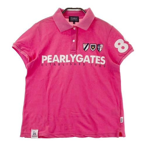 PEARLY GATES パーリーゲイツ 25周年モデル 半袖ポロシャツ ロゴ