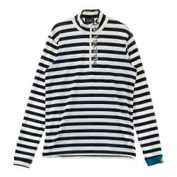 初売りセール GATES PEARLY パーリーゲイツ ボーダー ハーフジップ長袖Tシャツ ウエア