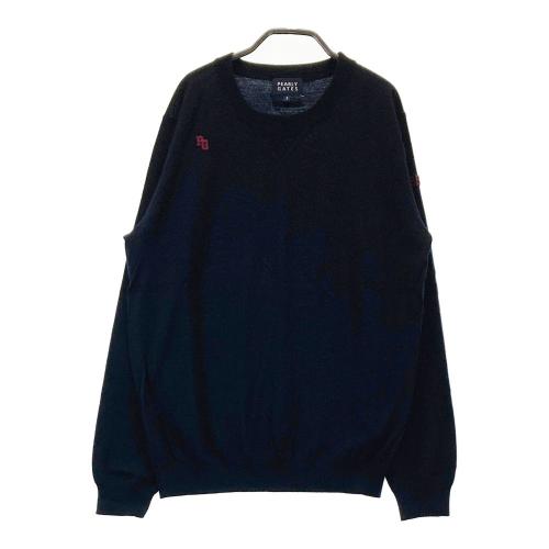 サイズ：2 PEARLY GATES パーリーゲイツ  ウール ニット セーター  ネイビー系 [240101435113] ゴルフウェア レディース ストスト PEARLY GATES パーリーゲイツ ウール ニットセーター 総柄