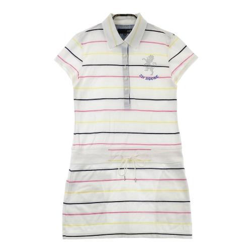 23区GOLF ネイビー チェック柄 ワンピース 23区GOLF - 23区ゴルフ ワンピース ネイビー チェック柄 S〜M 23