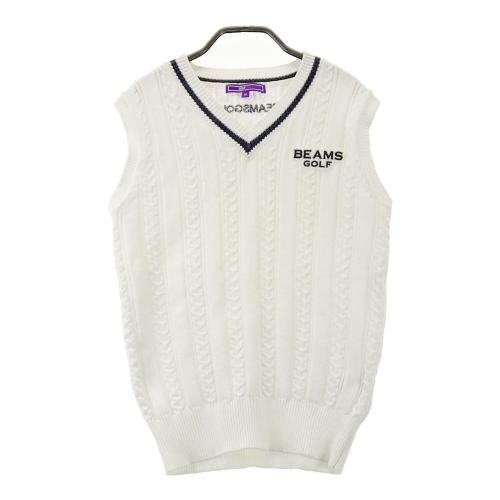 BEAMS GOLF ビームスゴルフ ニットベスト ブルー系 サイズ：L