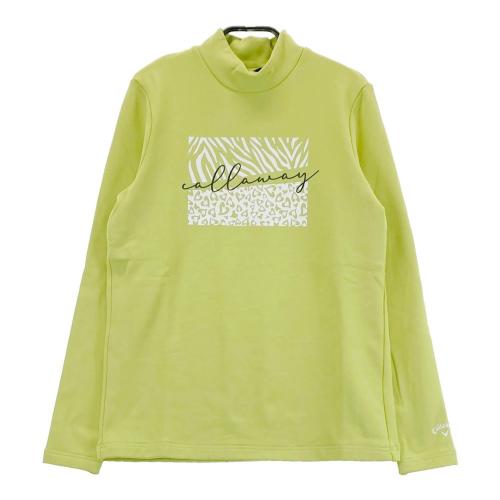 サイズ：M CALLAWAY キャロウェイ 2024年モデル 裏起毛 ハイネック 長袖Tシャツ  ホワイト系 [240101416833] ゴルフウェア レディース ストスト CALLAWAY キャロウェイ 2024年モデル 裏起毛 ハイネック 長袖T