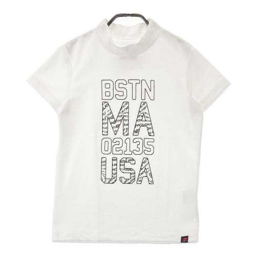 サイズ：2 NEW BALANCE GOLF ニューバランス 2022年モデル ハイネック 半袖Tシャツ ロゴ ホワイト系 [240101281845] ゴルフウェア レディース ストスト NEW BALANCE GOLF ニューバランス 2022年 半袖ハイネックTシャツ