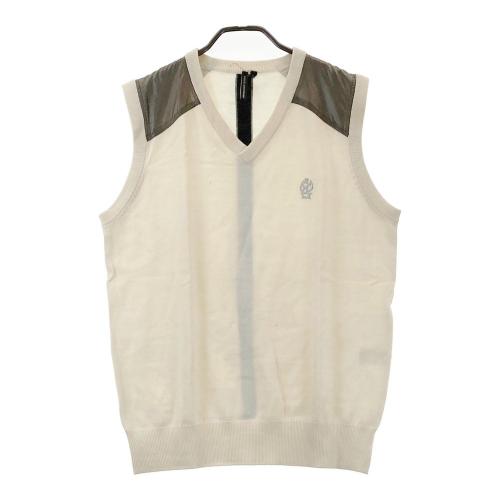 【新品未使用】サイズ6 メンズ ラッセルノ ベスト 1465 新品】RUSSELUNO ラッセルノ ジップベスト ブラック系 6 ゴルフウェア