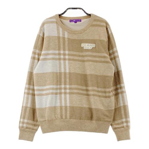 BEAMS GOLF ビームスゴルフ 裏地付 ウール混 ニット セーター
