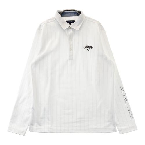 お歳暮・冬ギフト特集 2024 人気ランキング キャロウェイ CALLAWAY 長袖ポロシャツ ネイビー系 ストライプ柄 キャロウェイ