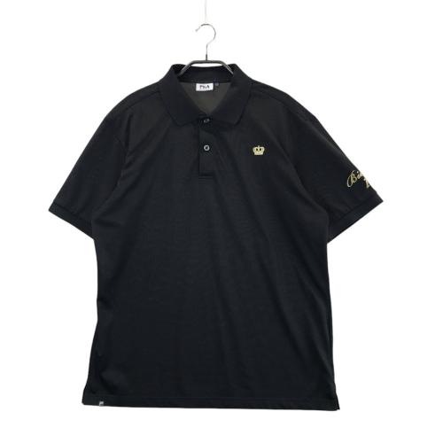 FILA GOLF フィラゴルフ 半袖ポロシャツ ボタンダウン ダイヤ柄