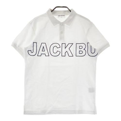 JACK BUNNY!! - coco 中古 ジャックバニー Jack Bunny!! メンズ 半袖ポロシャツ 4(M) 白 ホワイト ロゴプリント JACK BUNNY!! - coco 中古 ジャックバニー Jack Bunny!! メンズ
