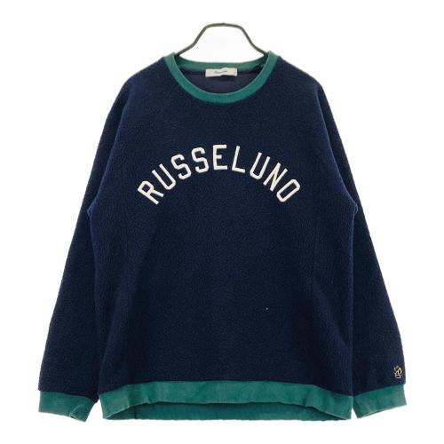 RUSSELUNO ラッセルノ リバーシブル ボア ベスト ルチャ 総柄 ブルー系