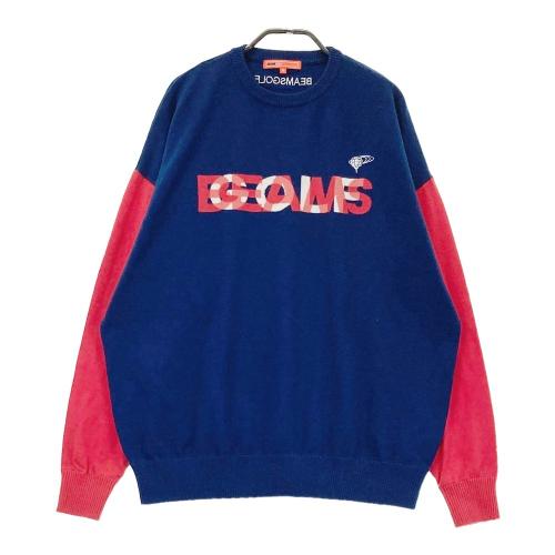 サイズ：XL BEAMS GOLF ビームスゴルフ  ニットセーター  レッド系 [240101436474] ゴルフウェア メンズ ストスト BEAMS GOLF ビームスゴルフ ニットセーター レッド系 サイズ：XL