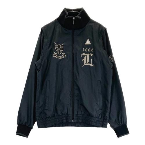 サイズ：L LE COQ GOLF ルコックゴルフ  2WAY 裏メッシュ ジップジャケット  ブラック系 [240101432881] ゴルフウェア メンズ ストスト LE COQ GOLF ルコックゴルフ 2024年モデル 2WAY 裏メッシュ