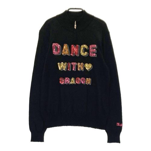 DANCE WITH DRAGON ダンスウィズドラゴン ハーフジップ ニット