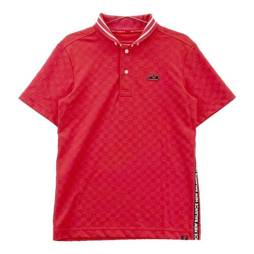 サイズ：5 NEW BALANCE GOLF ニューバランス  半袖ポロシャツ  レッド系 [240101459085] ゴルフウェア メンズ ストスト NEW BALANCE GOLF ニューバランス 半袖ポロシャツ レッド系
