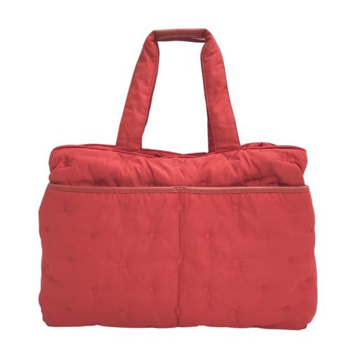 MARK&LONA マークアンドロナ トートバッグ スカル チェック柄 レッド系