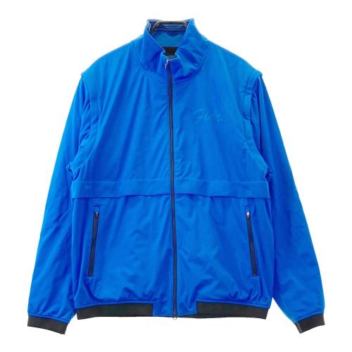 FIDRA フィドラ ジップジャケット ストライプ柄 ネイビー系