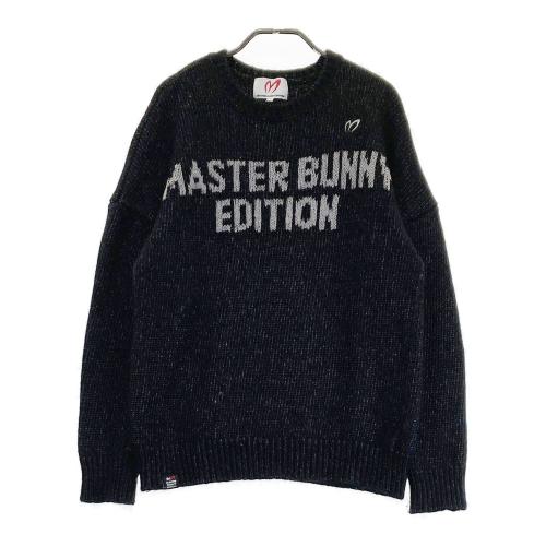サイズ：6 MASTER BUNNY EDITION マスターバニーエディション 2023年モデル コットン混 モックネック ニットセーター  ブラック系 [240101481783] ゴルフウェア メンズ ストスト サイズ：6 MASTER BUNNY EDITION マスターバニーエディション