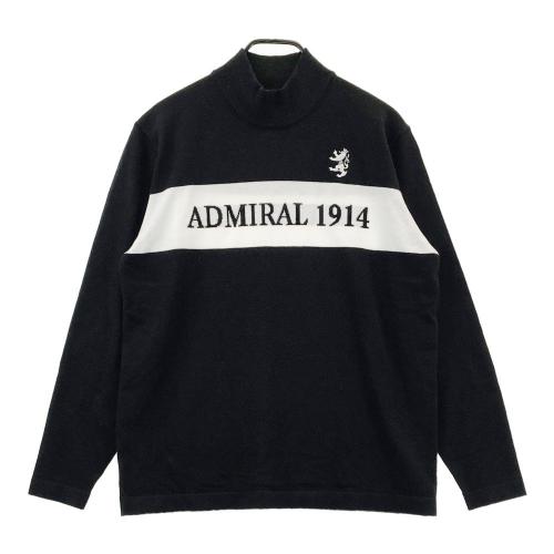 サイズ：L ADMIRAL アドミラル 2023年モデル ニットセーター ロゴ 総柄 グリーン系 [240101482534] ゴルフウェア メンズ ストスト サイズ：L ADMIRAL アドミラル 2023年モデル ニットセーター