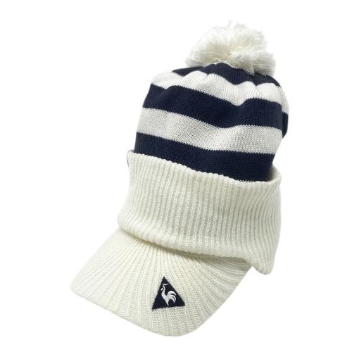 ARCHIVIO アルチビオ ネックウォーマー付 ニット帽 ネコ耳 ブラック系