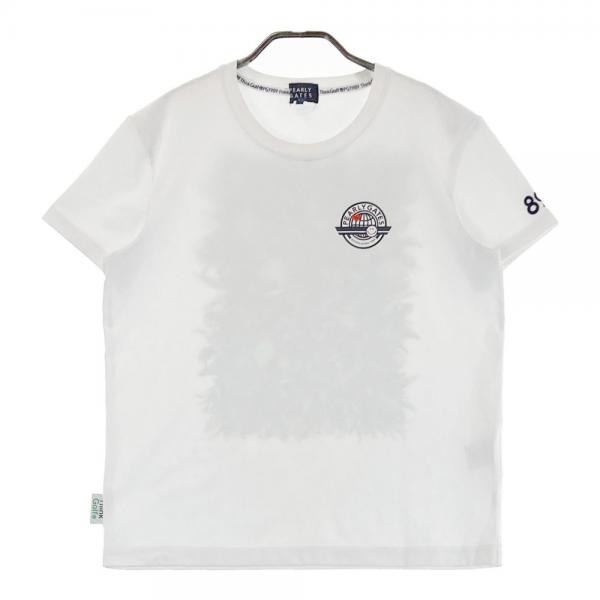 サイズ：4 PEARLY GATES パーリーゲイツ 2024年モデル 半袖Tシャツ  ホワイト系 [240101416989] ゴルフウェア メンズ ストスト 新品】PEARLY GATES パーリーゲイツ 2024年モデル 半袖Tシャツ