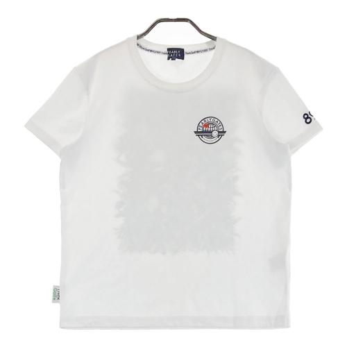 サイズ：0 PGG PEARLY GATES パーリーゲイツ 2023年モデル 半袖Tシャツ ロゴ柄 ホワイト系 [240101440648] ゴルフウェア レディース ストスト PGG PEARLY GATES パーリーゲイツ 2023年モデル 半袖Tシャツ