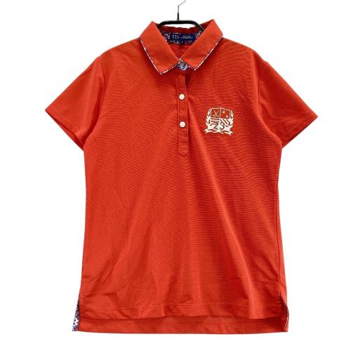 23区GOLF ニジュウサンクゴルフ 半袖ポロシャツ レッド系 サイズ：3