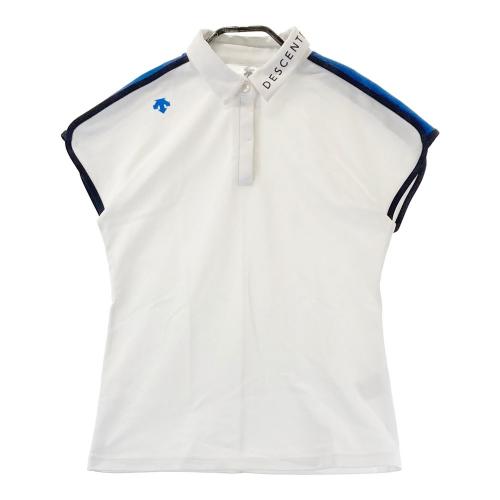 当季大流行 DESCENTE GOLF デサントゴルフ 半袖ポロシャツ ホワイト系 メンズウェア
