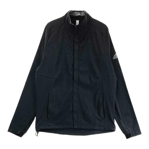 サイズ：L ADIDAS GOLF アディダスゴルフ  裏起毛 ジップジャケット  ブラック系 [240101428185] ゴルフウェア メンズ ストスト ADIDAS GOLF アディダスゴルフ 裏起毛 ジップジャケット