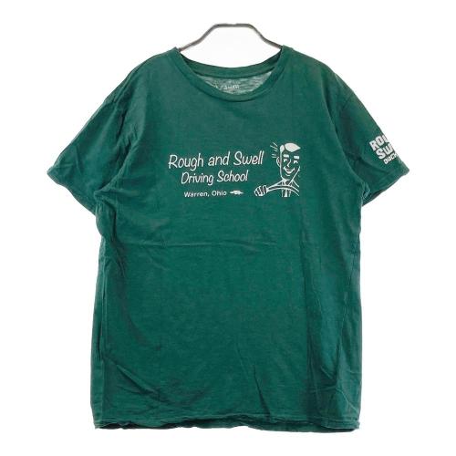 サイズ：XL ROUGH&amp;SWELL ラフアンドスウェル  襟付 半袖Tシャツ  ホワイト系 [240101490358] ゴルフウェア メンズ ストスト ROUGH&SWELL ラフアンドスウェル 襟付き 半袖Tシャツ カモノハシ