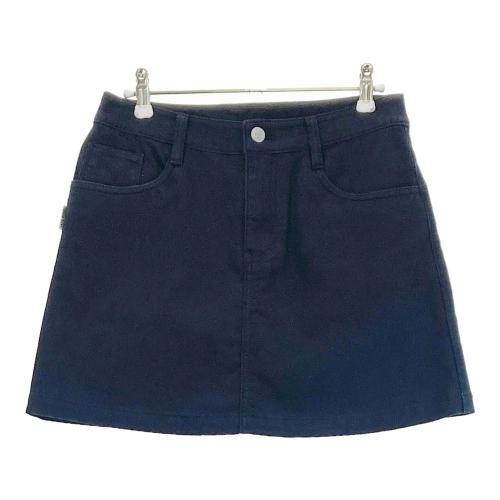 ジャックバニー インナー付 スカート 紺色　サイズ1（M） JACK BUNNY ジャックバニー インナー付スカート 総柄 ネイビー系