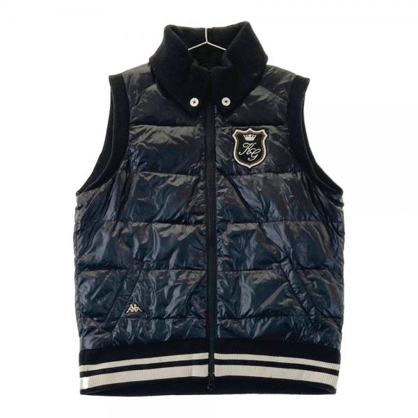kappaGOLFウェアー KAPPA GOLF カッパゴルフ ダウン ジップベスト ブラック系